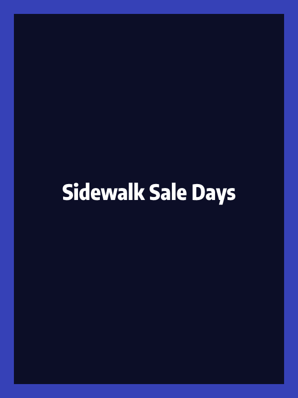 Sidewalk Sale Days